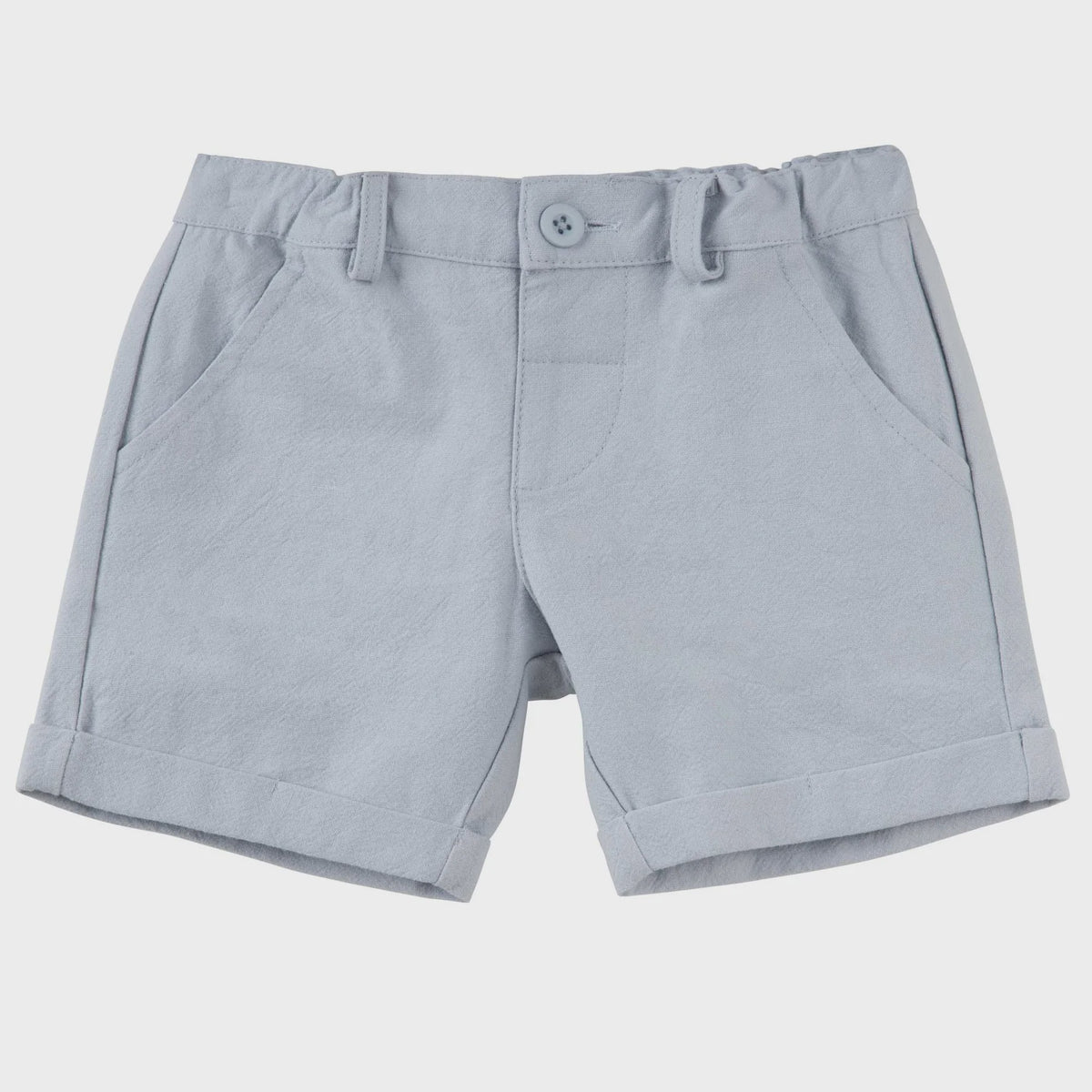 DESIGNER KIDZ | Finley Linen Shorts - Ice Blue