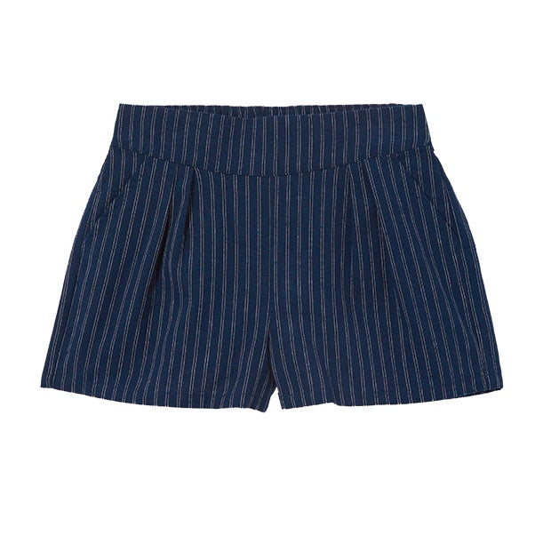 MILKY | Navy Stripe Linen Short