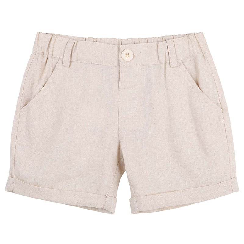 DESIGNER KIDZ | Finley Linen Shorts - Sand