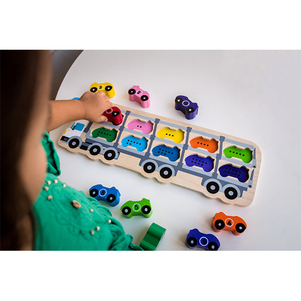 KIDDIE CONNECT | 1 to 10 Car Puzzle