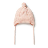WILSON + FRENCHY | Knitted Mini Cable Bonnet Blush