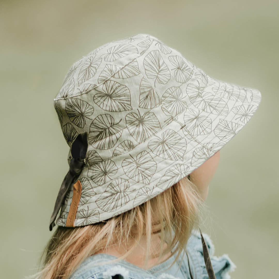 BEDHEAD HATS | Kids Reversible Sun Hat Leaf/Moss