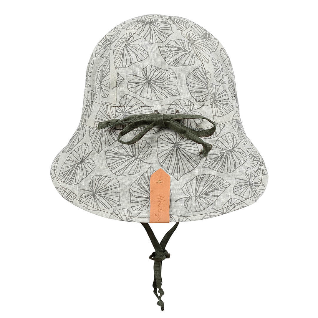 BEDHEAD HATS | Reversible Baby Flap Sun Hat Leaf/Moss