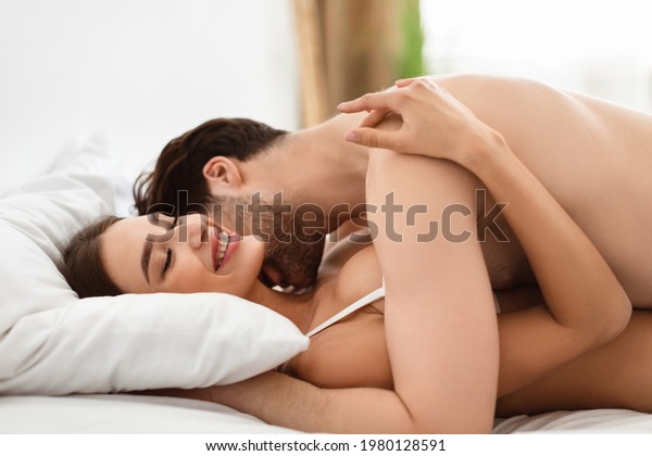 husband wife making love